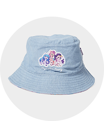 Girls My Little Pony Blue Bucket Hat